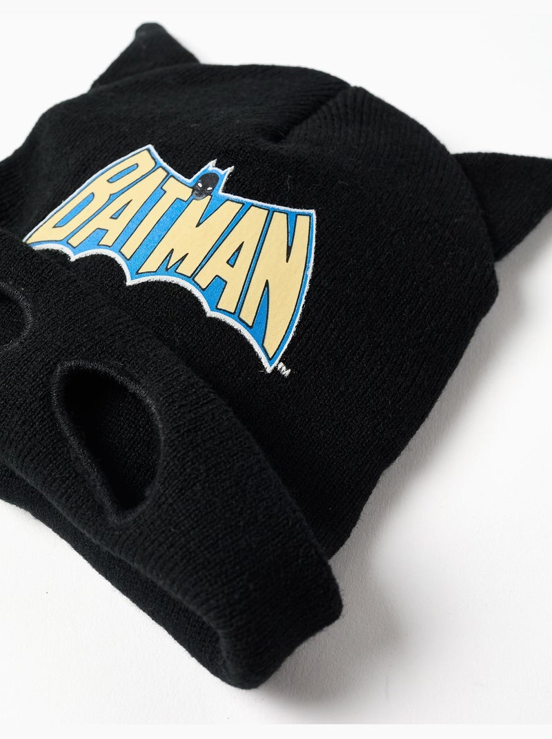 Gorro de punto con estampado de batman y orejas 3d Negro Negro - Kiabi