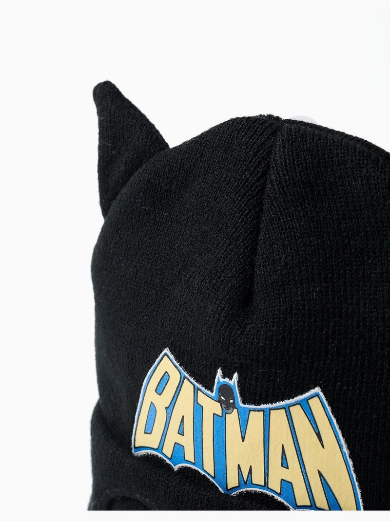 Gorro de punto con estampado de batman y orejas 3d Negro Negro - Kiabi