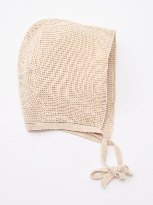 Gorro de punto con lazos - Kiabi Gorro de punto con lazos - Kiabi