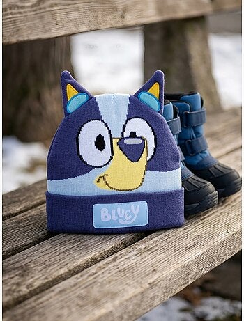 Gorro de punto con orejas bluey bbc studios