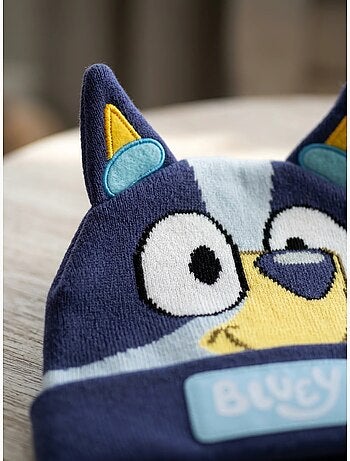 Gorro de punto con orejas bluey bbc studios