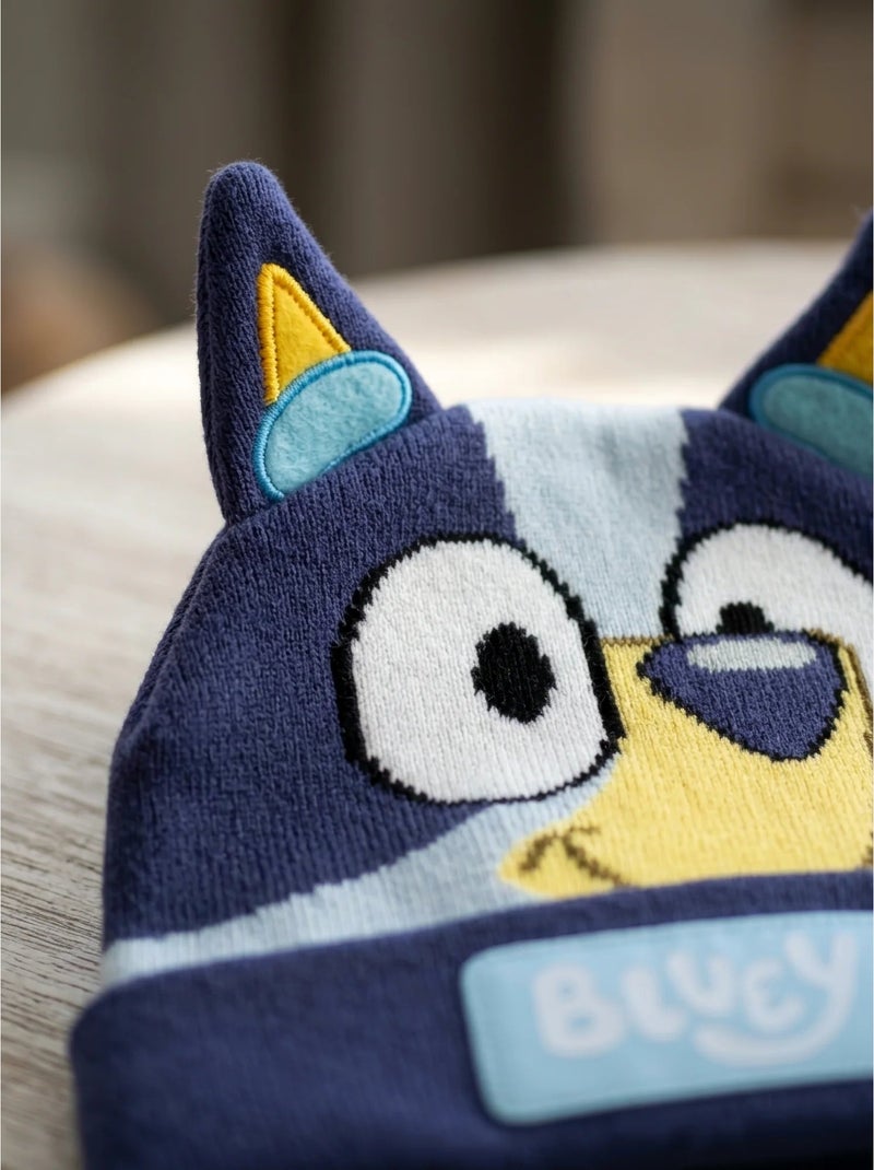 Gorro de punto con orejas bluey bbc studios Azul - Kiabi
