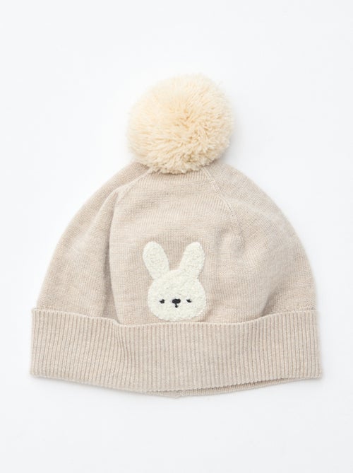 Gorro de punto con pompón - Kiabi