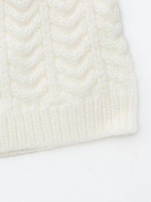 Gorro de punto con pompón - Kiabi