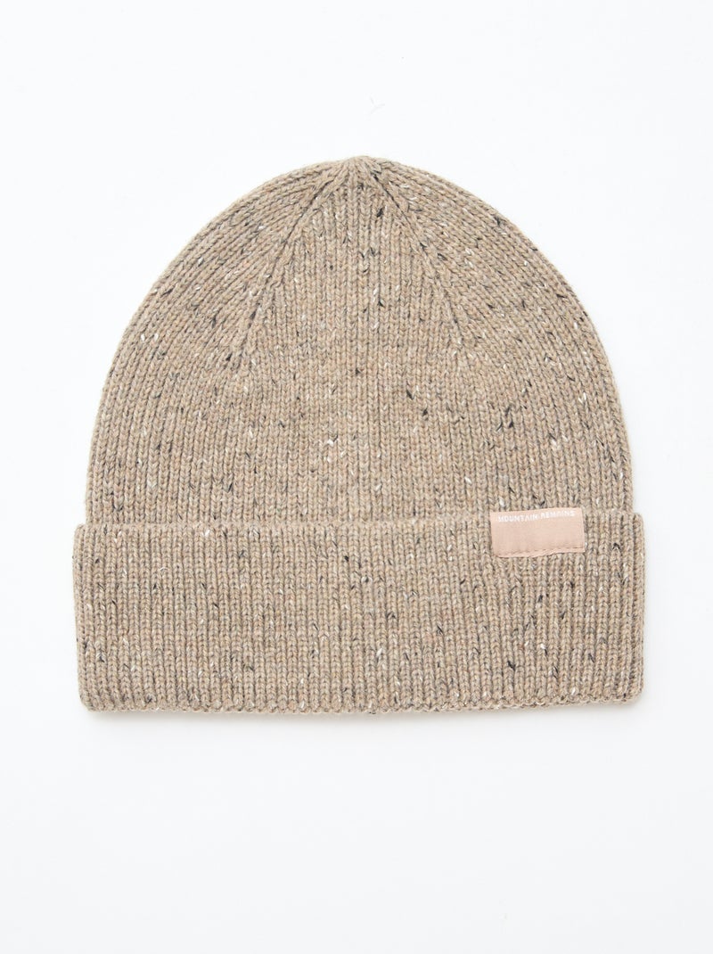 Gorro de punto fantasía Beige - Kiabi