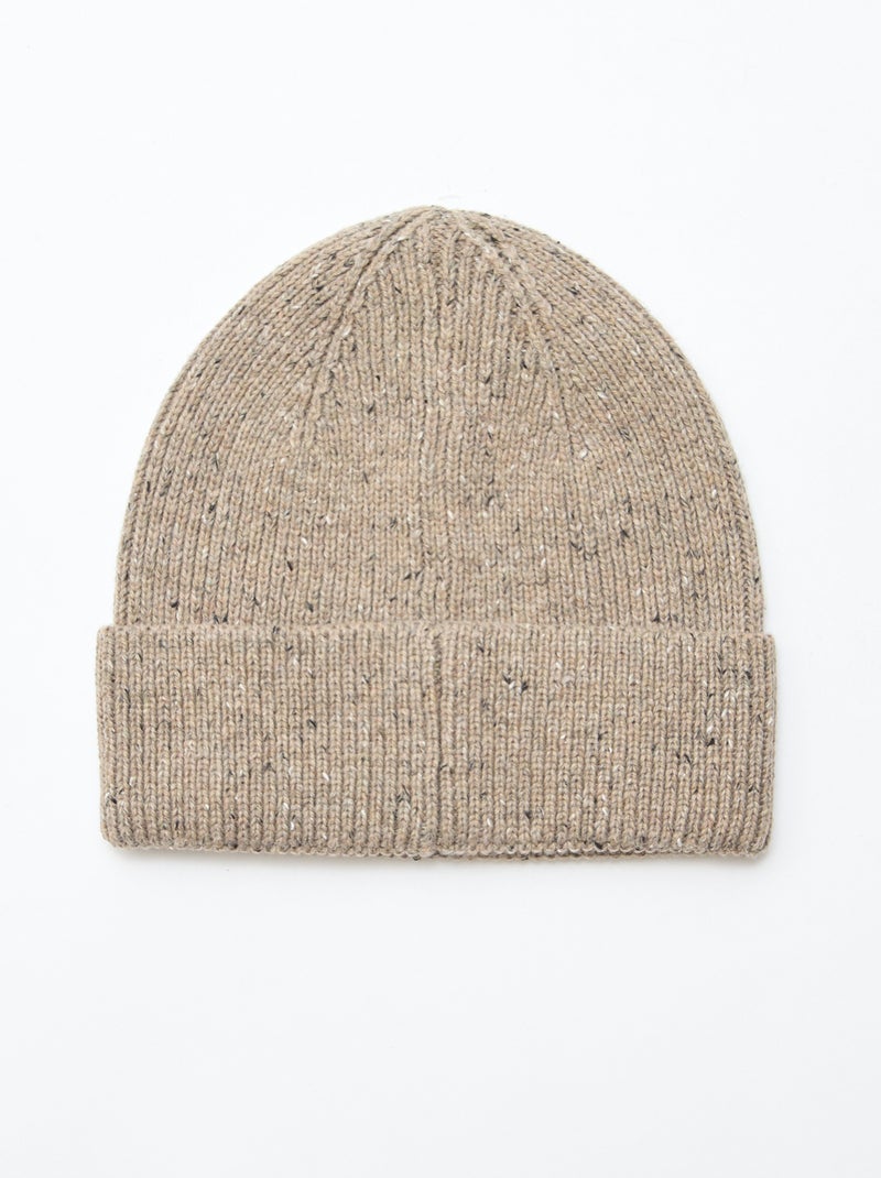 Gorro de punto fantasía Beige - Kiabi