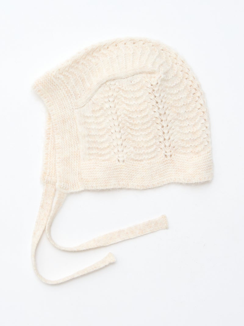 Gorro de punto fantasía Beige - Kiabi