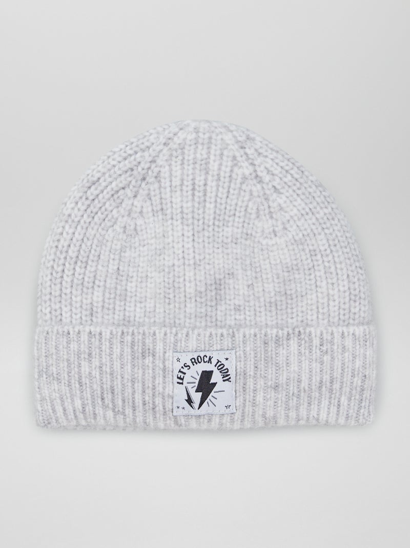 Gorro de punto GRIS - Kiabi