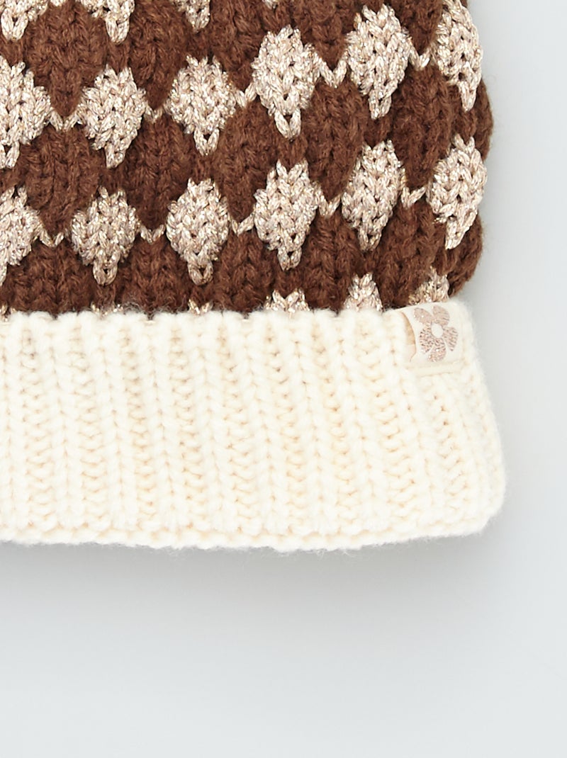 Gorro De Invierno Slouch Beanie De Punto Grueso – Con Forro Polar Suave, Talla Única Unisex, 100% Acrílico