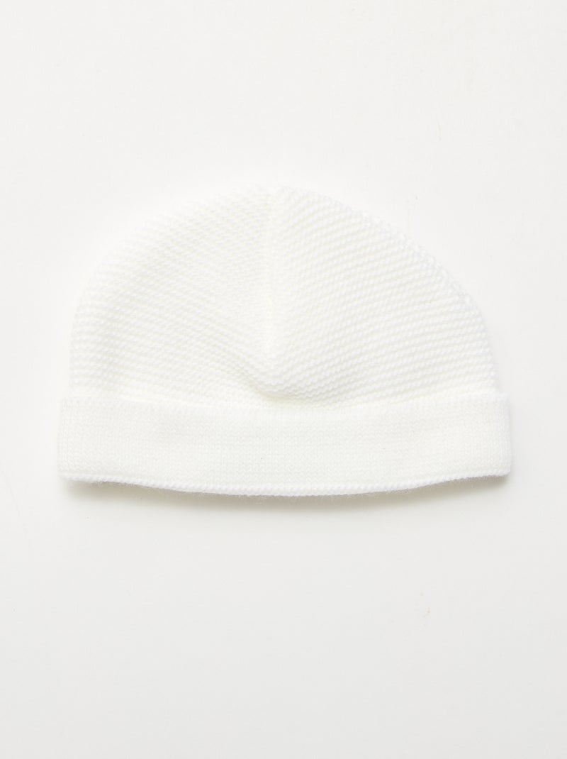 Gorro de punto 'La manufacture de Layette' Blanco - Kiabi