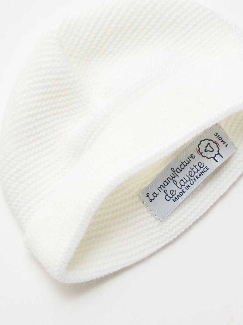 Gorro de punto 'La manufacture de Layette' Blanco - Kiabi
