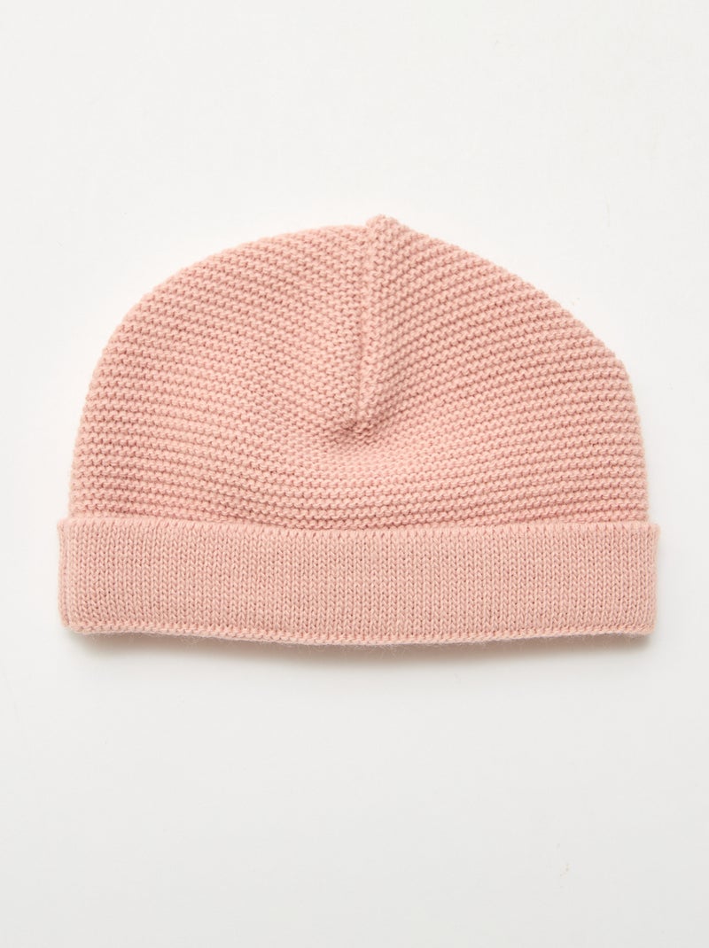 Gorro de punto 'La manufacture de Layette' Rosa - Kiabi