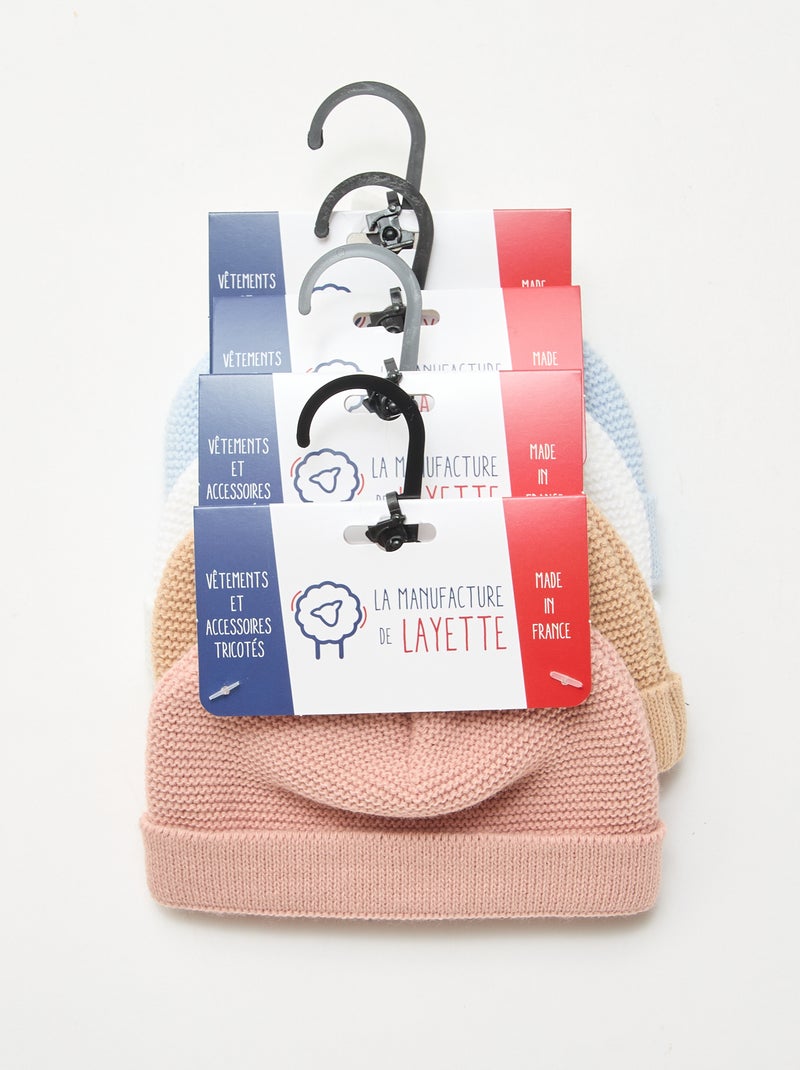 Gorro de punto 'La manufacture de Layette' Rosa - Kiabi