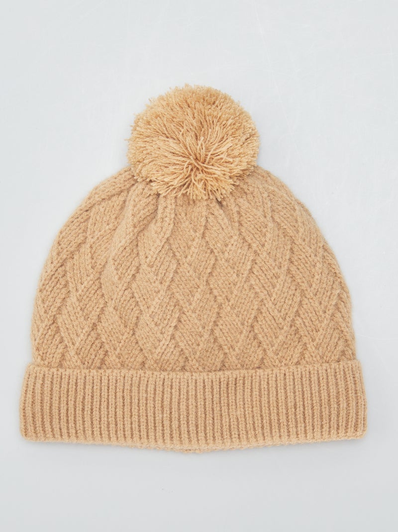 Gorro de punto MARRON - Kiabi