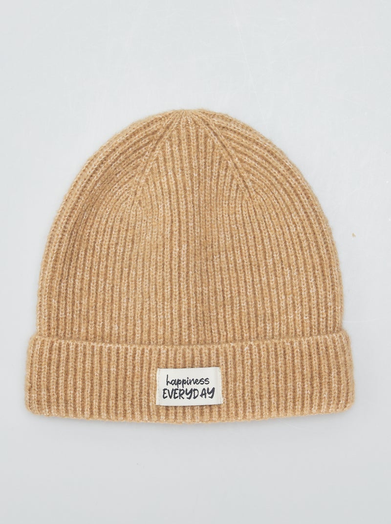 Gorro de punto MARRON - Kiabi