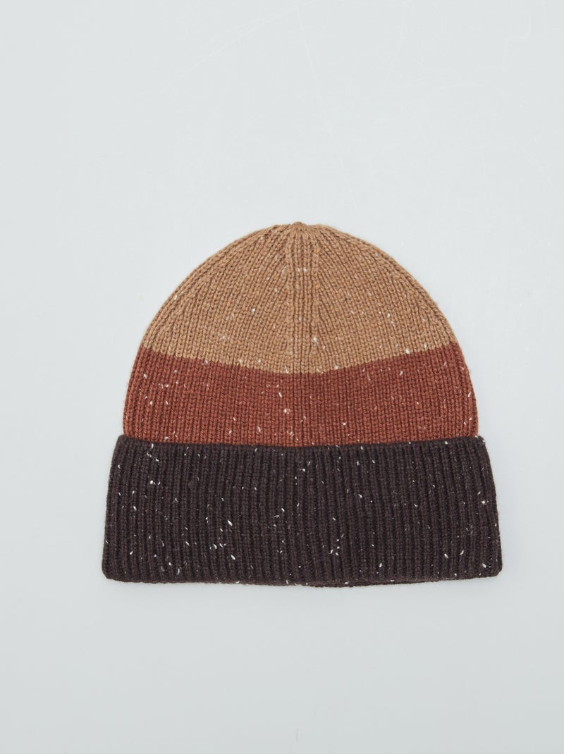 Gorro de punto MARRON - Kiabi