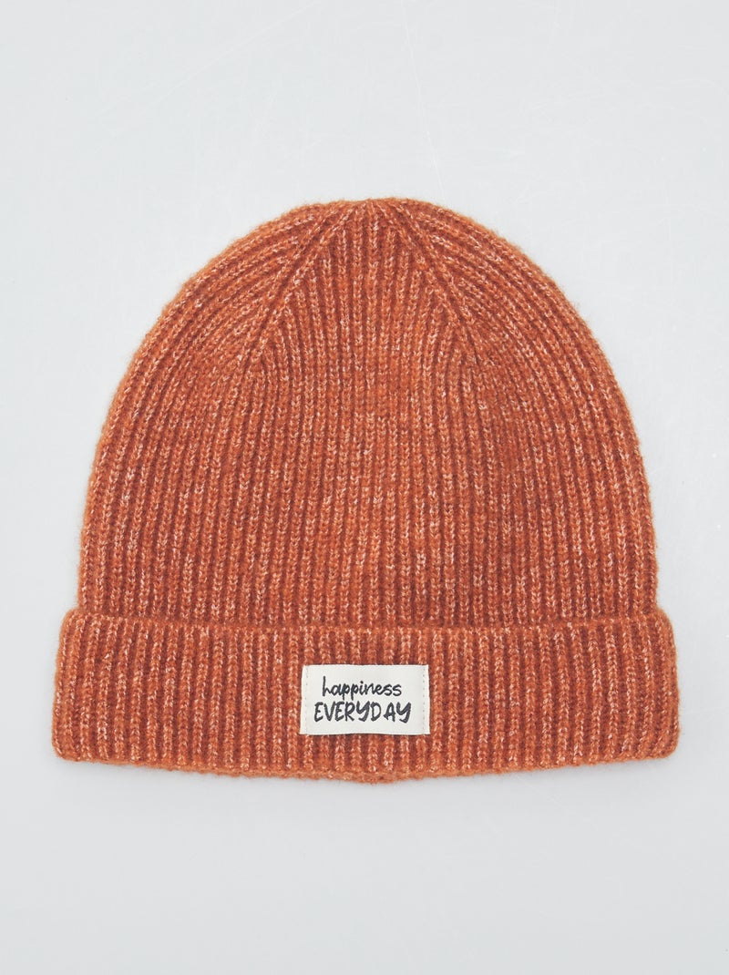 Gorro de punto NARANJA - Kiabi
