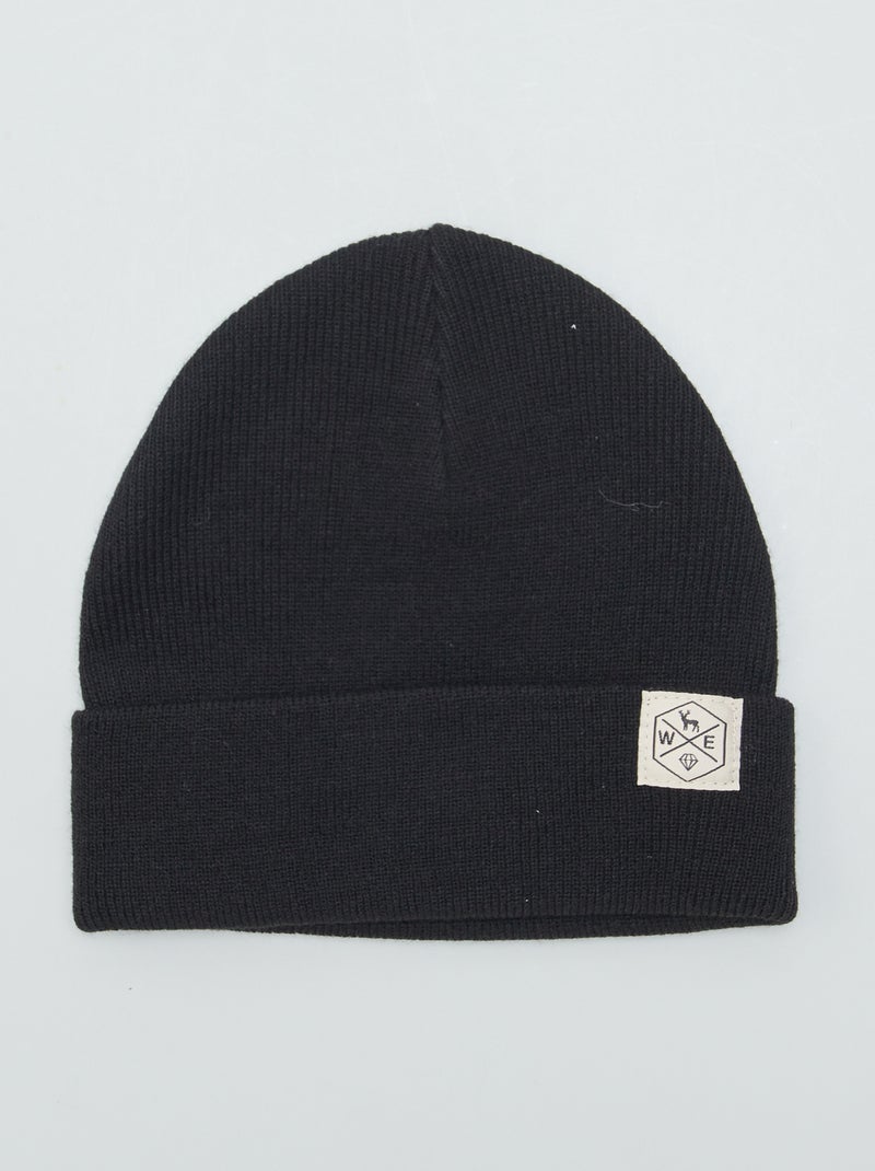 Gorro de punto NEGRO - Kiabi