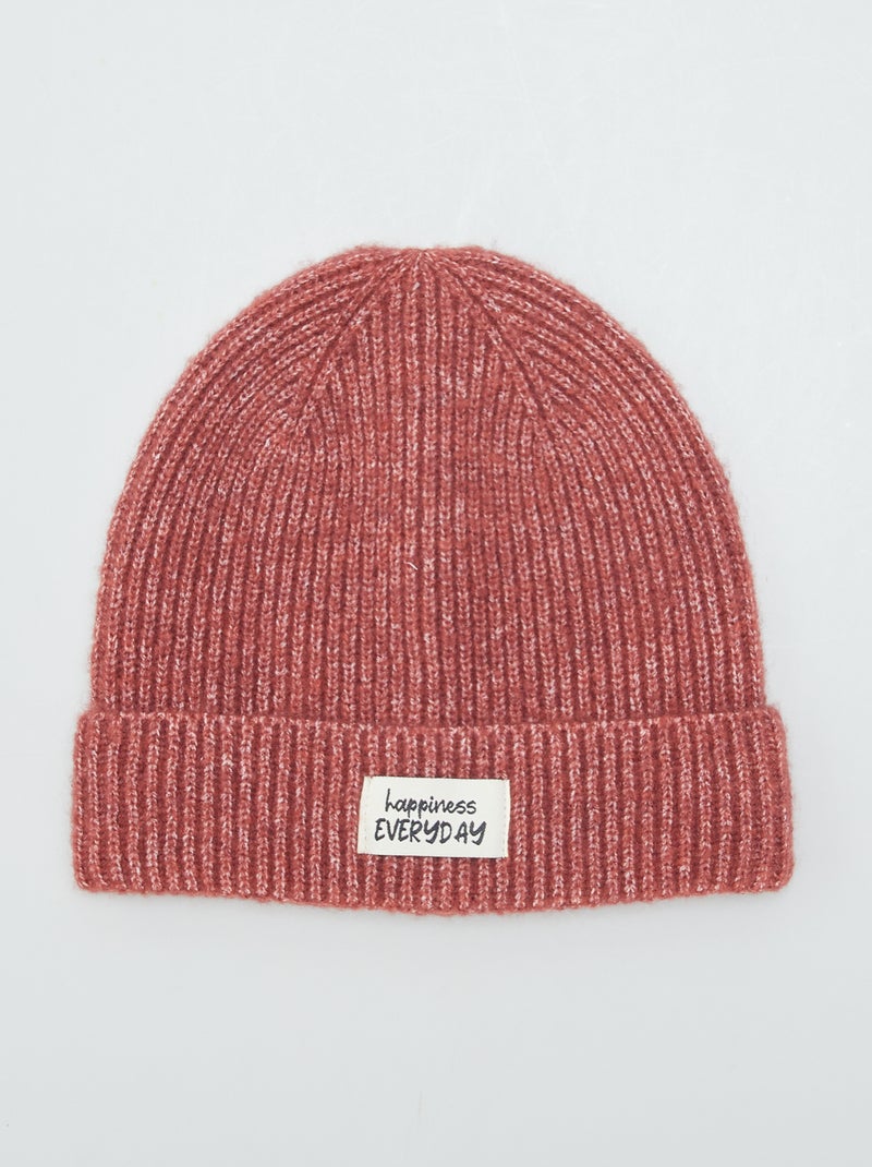 Gorro de punto ROJO - Kiabi