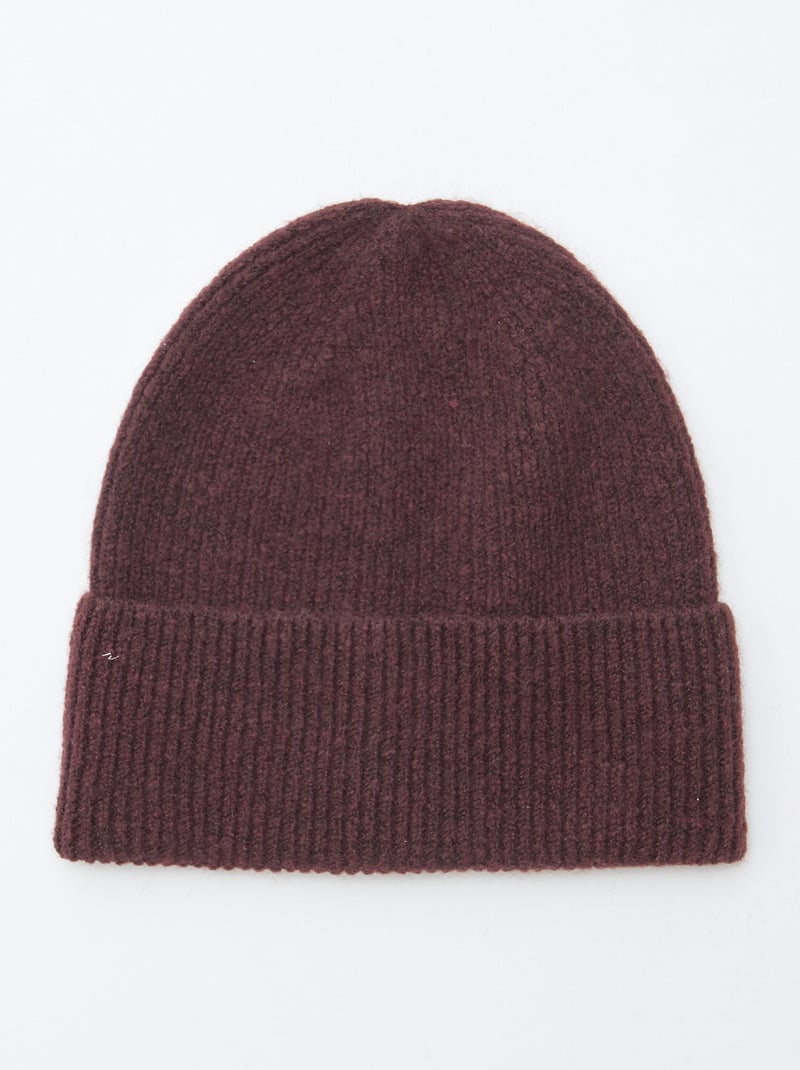Gorro de punto Rojo - Kiabi