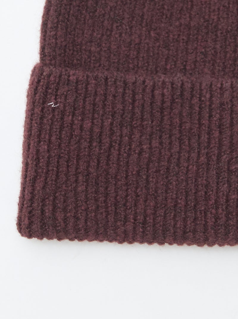 Gorro de punto Rojo - Kiabi