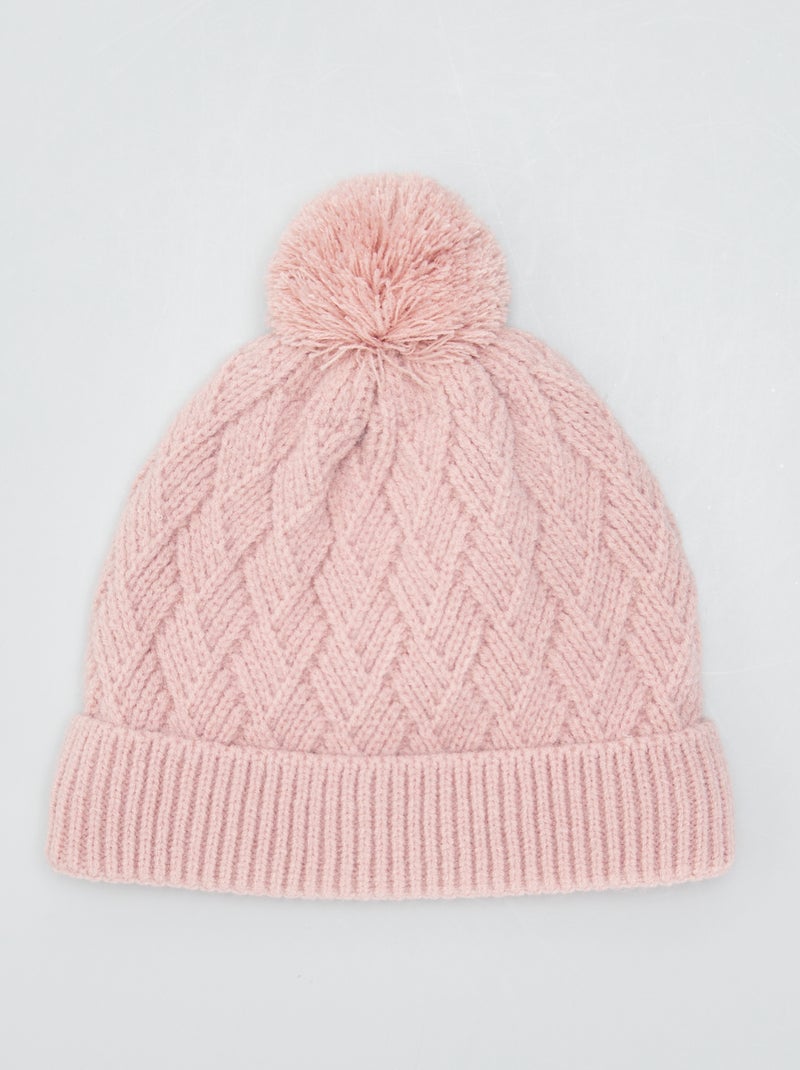 Gorro de punto ROSA - Kiabi