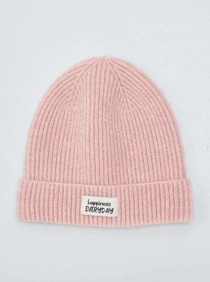 Gorro de punto ROSA - Kiabi