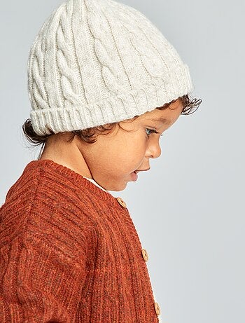 Gorro de punto trenzado - Kiabi