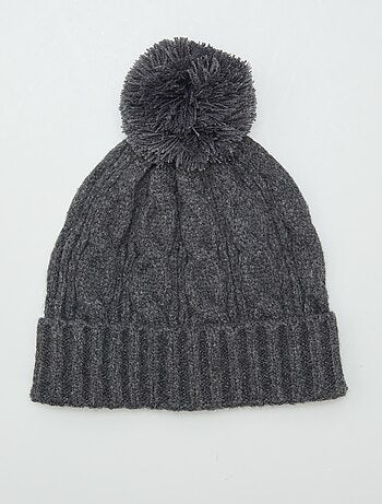 Gorro de punto trenzado