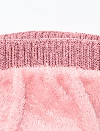 Gorro de punto trenzado liso