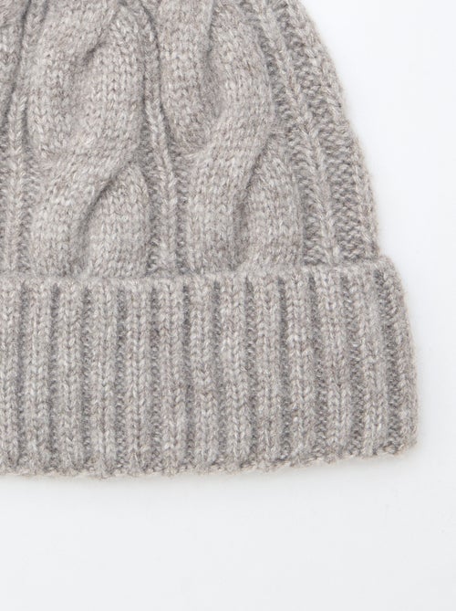 Gorro de punto trenzado - Kiabi