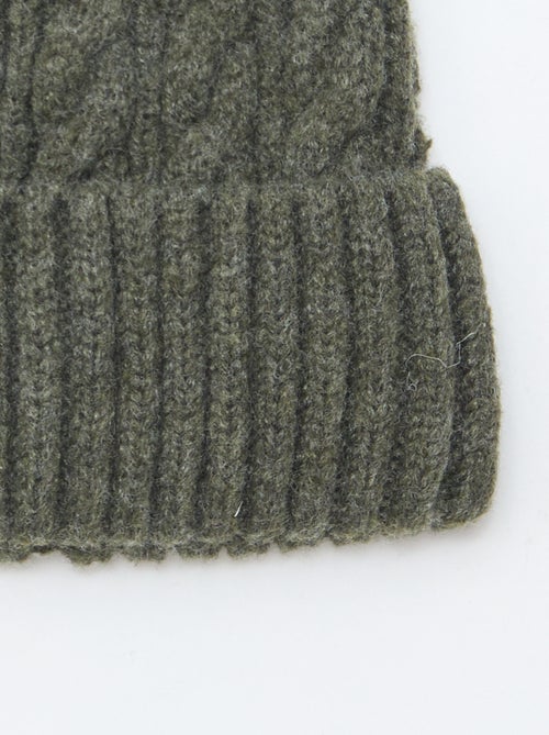 Gorro de punto trenzado - Kiabi