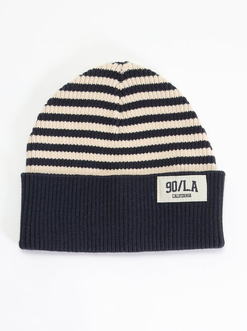 Gorro de rayas con vuelta - Kiabi Gorro de rayas con vuelta - Kiabi