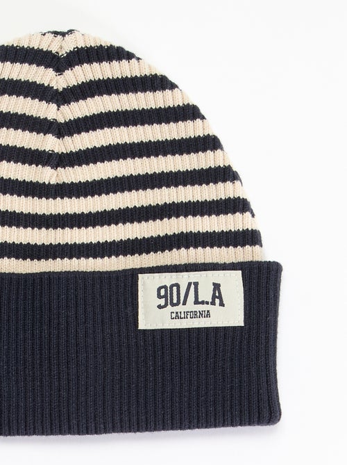 Gorro de rayas con vuelta - Kiabi Gorro de rayas con vuelta - Kiabi