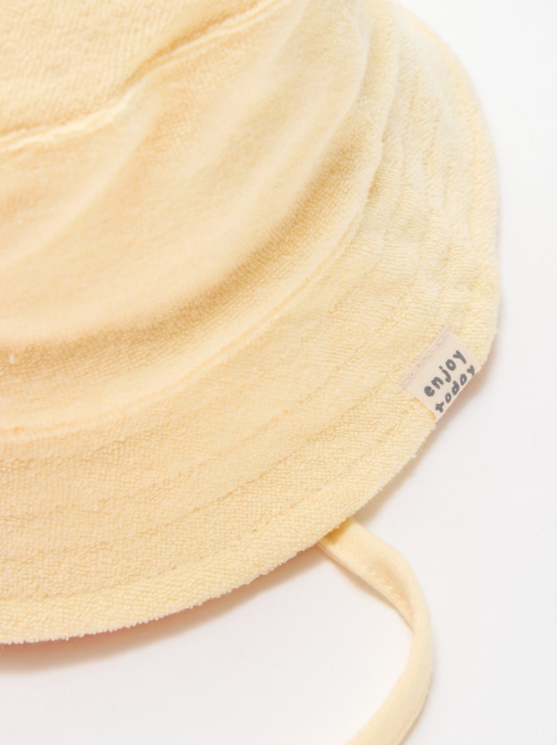 Gorro de rizo liso Amarillo - Kiabi