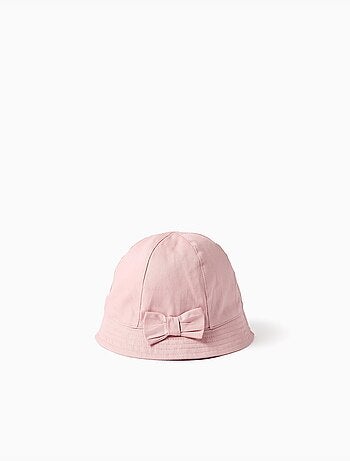 Gorro de sarga con lazo aplicado