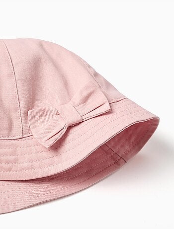 Gorro de sarga con lazo aplicado