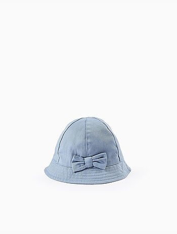 Gorro de sarga con lazo