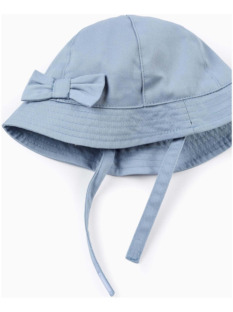 Gorro de sarga con lazo Azul claro - Kiabi