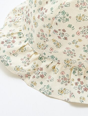 Gorro estampado de flores