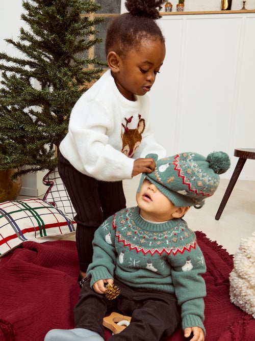 Gorro estilo peruano con motivo 'Navidad' - Kiabi