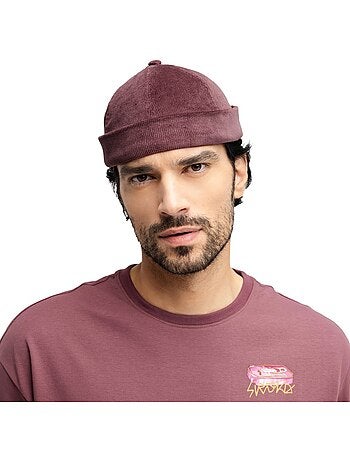 Gorro fisherman pana hombre y mujer cord docker burgundy