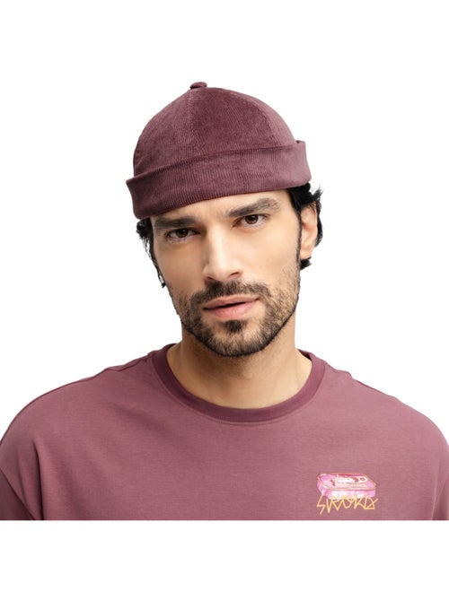 Gorro fisherman pana hombre y mujer cord docker burgundy - Kiabi Gorro fisherman pana hombre y mujer cord docker burgundy - Kiabi