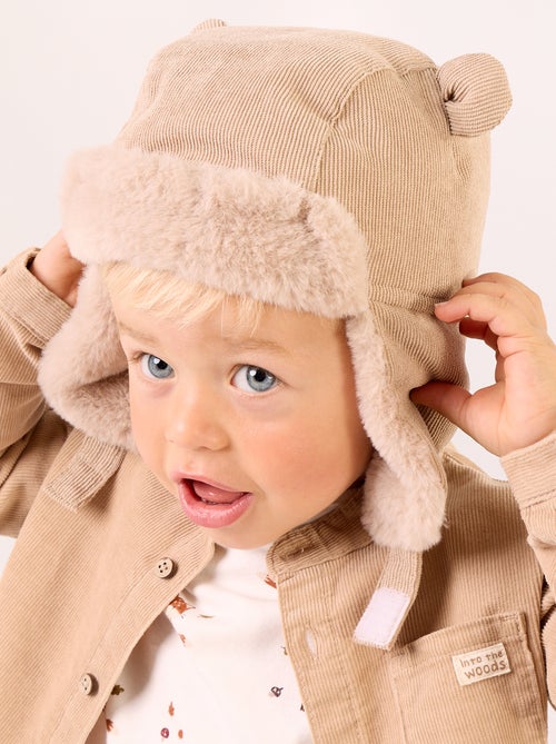 Gorro forrado con orejas de fantasía en la parte superior - Kiabi