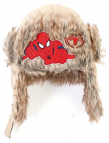 Gorro forrado niño Spiderman bordado