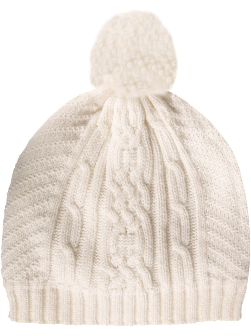Gorro giros trabajados mujer Blanco - Kiabi