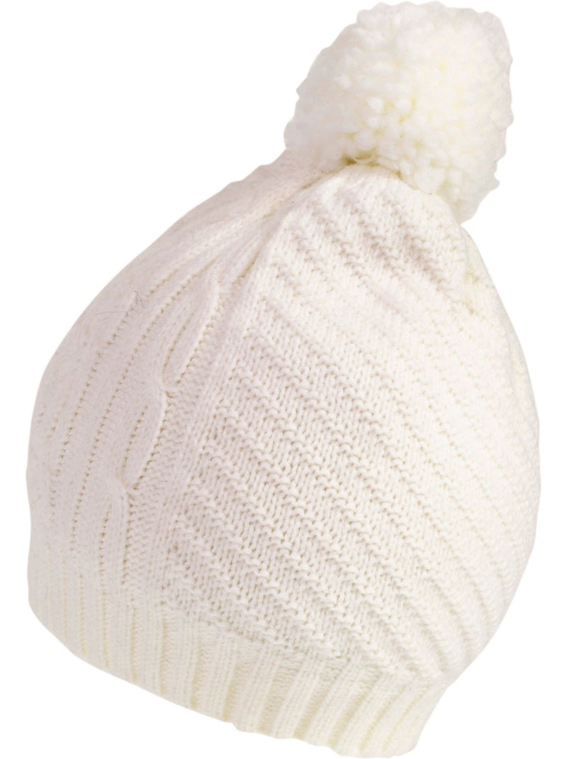 Gorro giros trabajados mujer Blanco - Kiabi
