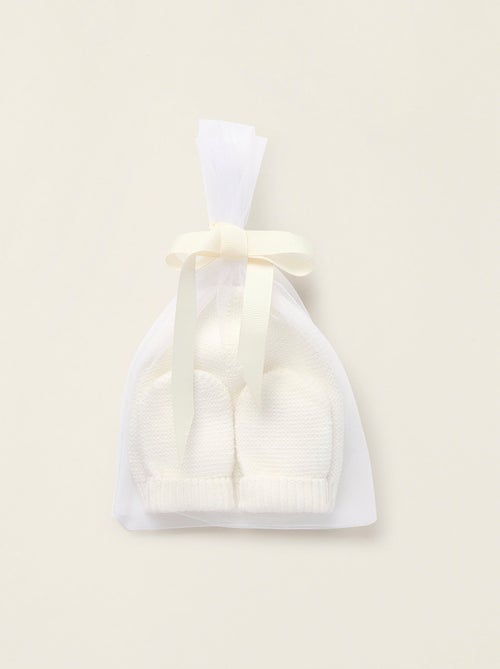 Gorro + guantes en punto - Kiabi