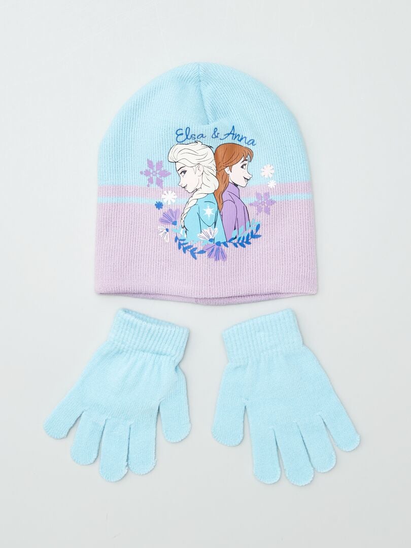 Gorro + guantes 'Frozen'  - 2 piezas AZUL - Kiabi