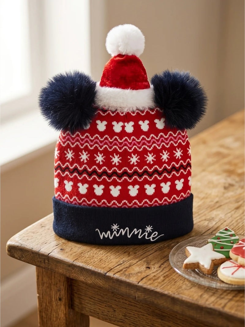 Gorro infantil de punto minnie mouse disney Rosa - Kiabi